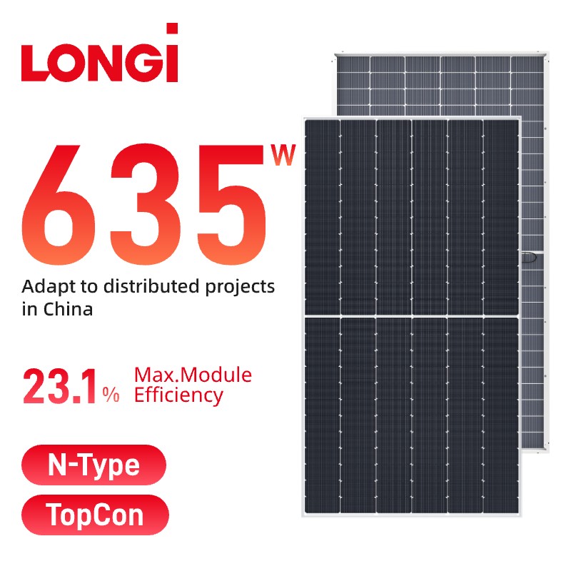 پنل خورشیدی LONGi Hi-MO7 Bifacial 615-645w LR5-78HGD