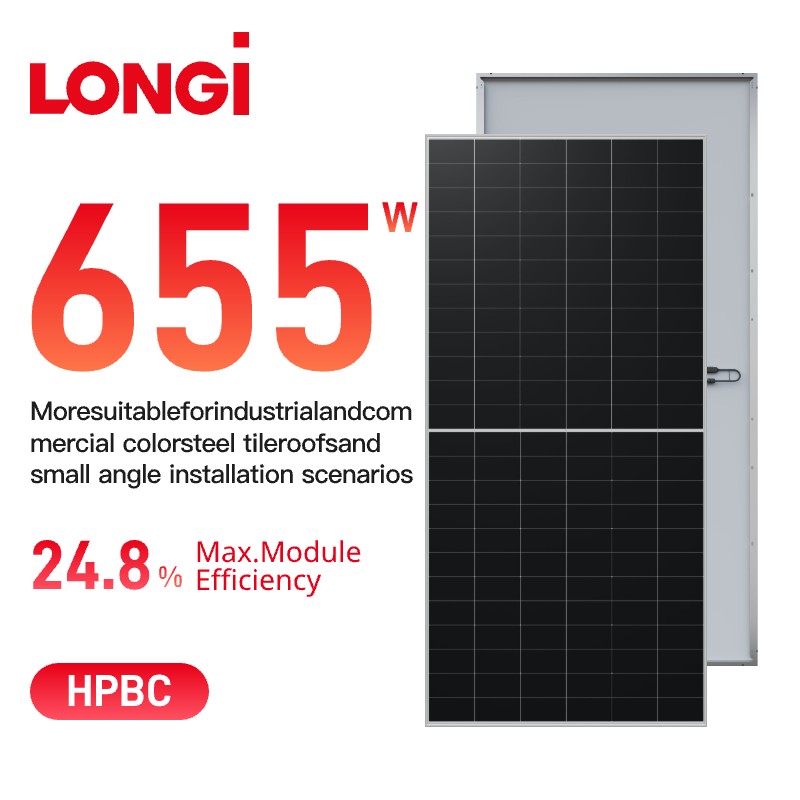 پنل خورشیدی LONGi Himo X10 Monofacial 640-670w LR7-72HVHF
