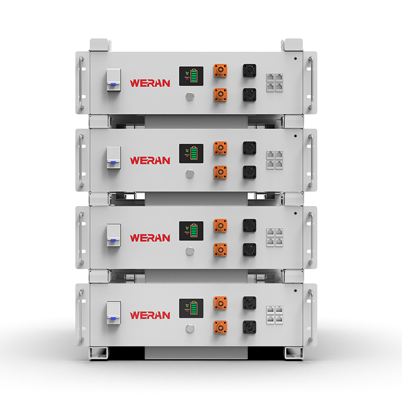 WERAN WRL-48100RW 51.2V 100Ah LiFePO4 Rack باتری (5.12kWh) – 8000 چرخه، CAN/RS485، ESS خانه قابل رویت