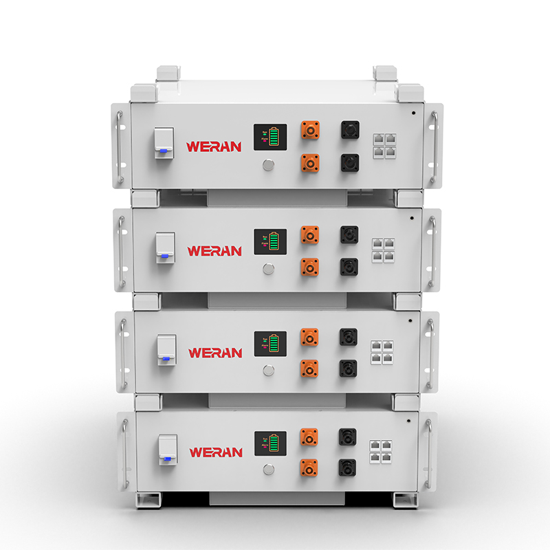 WERAN WRL-48100RW 51.2V 100Ah LiFePO4 Rack باتری (5.12kWh) – 8000 چرخه، CAN/RS485، ESS خانه قابل رویت