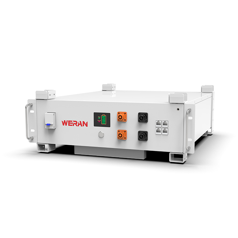 WERAN WRL-48100RW 51.2V 100Ah LiFePO4 Rack باتری (5.12kWh) – 8000 چرخه، CAN/RS485، ESS خانه قابل رویت