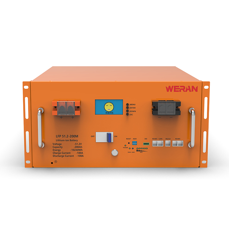 WERAN WRL-48200RO 51.2V 200Ah LiFePO4 Rack Battery (10.24kWh) – 8000 چرخه، جریان بالا، ذخیره سازی مدولار خورشیدی