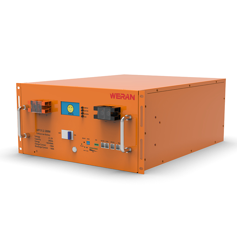 WERAN WRL-48200RO 51.2V 200Ah LiFePO4 Rack Battery (10.24kWh) – 8000 چرخه، جریان بالا، ذخیره سازی مدولار خورشیدی