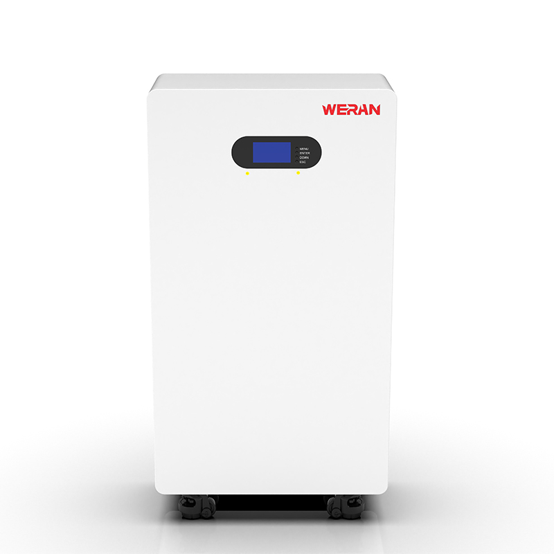 باتری WERAN WRL-48200UW 51.2V 200Ah LiFePO4 (10.24kWh) – پایه چرخی/دیواری IP65، ذخیره‌سازی خورشیدی 48 ولتی روی هم